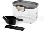 Progressive International ProKeeper+ Clear Plastic Airtight Food Baker's Kitchen Storage Organization Container Canister Set with Magnetic Accessories, 2- Piece Set (Specialty Flour 1.5-Quart)