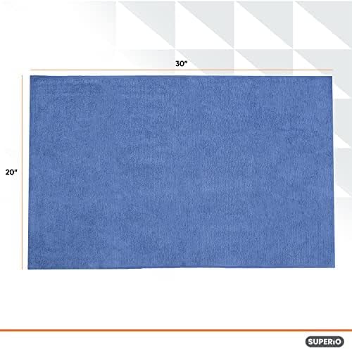 Superio Microfiber Squeegee Mopping Towel Extra Large Miracle Cloth 20 x 30 Streak Free Microfiber Floor Cloth-Rag for Cleaning House, Kitchen, Bathroom-Scratch Free- 6 Pack