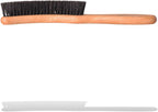 Valentino Garemi Traditional Hat Cleaning Brush | Remove Dust, Dry Stains, Rain Spots, Sweat Marks, Pet or Human Hair | Genuine Boar Hair Made in Germany (Black Bristles)