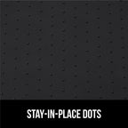 GORILLA GRIP Waterproof Silicone Under Sink Mat with Raised Lip for Kitchen and Bathroom, Cabinet Shelf Liner Stay in Place Mats Dishwasher Safe Drawer Liner, Organizer Tray, 19 x 34 in, Black