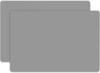 2MM Extra Thick Silicone Mats for Kitchen Counter, 23.6" x15.7" Non-Slip Waterproof Large Countertop Protector Mat, Heat Resistant Mat, 2 Pack Silicone Craft Mat, Silicone Placemat, Light Gray