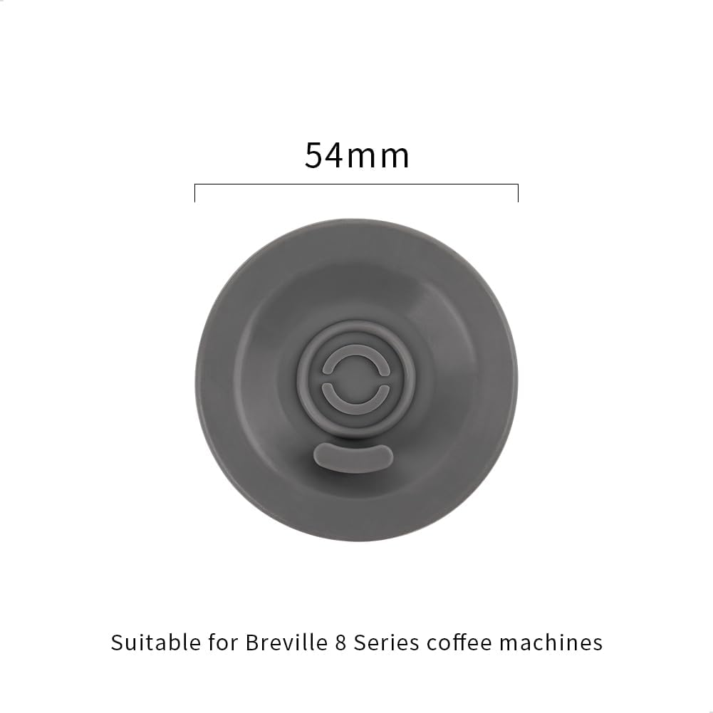 watchget 54mm Blind Filter Backflush Disk compatible with Breville Espresso Machines, Silicon Cleaning Gasket - Heat-Resistant & Durable Backwash Plate(Grey)