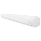 CanDo Slim White PE Foam Rollers for Exercise, Fitness, Muscle Restoration, Massage Therapy, Sport Recovery and Physical Therapy for Home, Clinics, Professional Therapy 3" x 36" Round