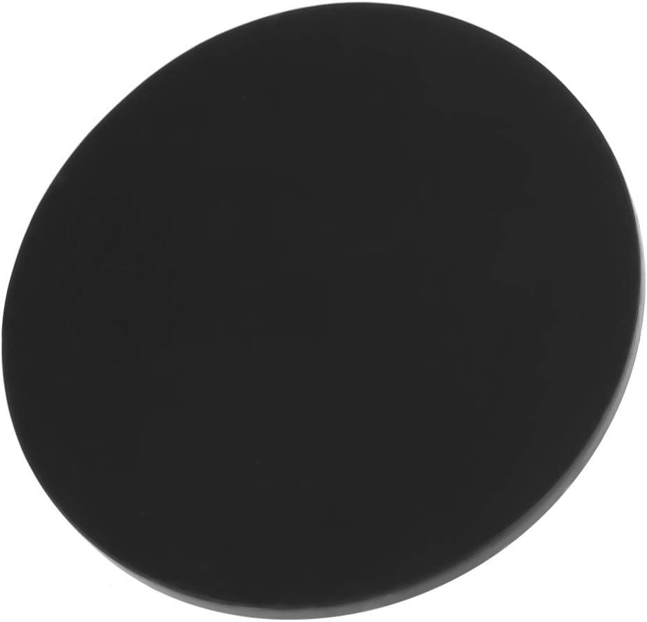 Blind Filter Backflush Disk, Rubber Insert Blind Filter Disc Backflush Cleaning Pad Disk Tray Compact Lightweight for Espresso Makers Coffee Machines Accessories Backwash Plate Cafe Kitchen Black 50mm