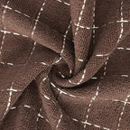 Homaxy 100% Cotton Terry Kitchen Towels(Brown, 13 x 28 inches), Checkered Designed, Soft and Super Absorbent Dish Towels, 6 Pack