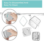 Ankou Airtight Food Storage Container - 0.32 QT （380ml Small Pop Up Food Containers With Lids, Bpa Free Stackable Container for Sugar Tea Candy- 8 Labels - Clear