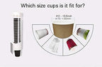 Large Disposable Cup Holder Wall Mounted,Cup Dispenser, Paper or Plastic Cup Organizer, Including Magnet for fix (L is Suitable for 8-14 Ounce Cups)