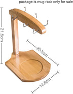 Mug Drainer Tree Stand - Coffee Mug Holder with Drain Rack for Kitchen Table