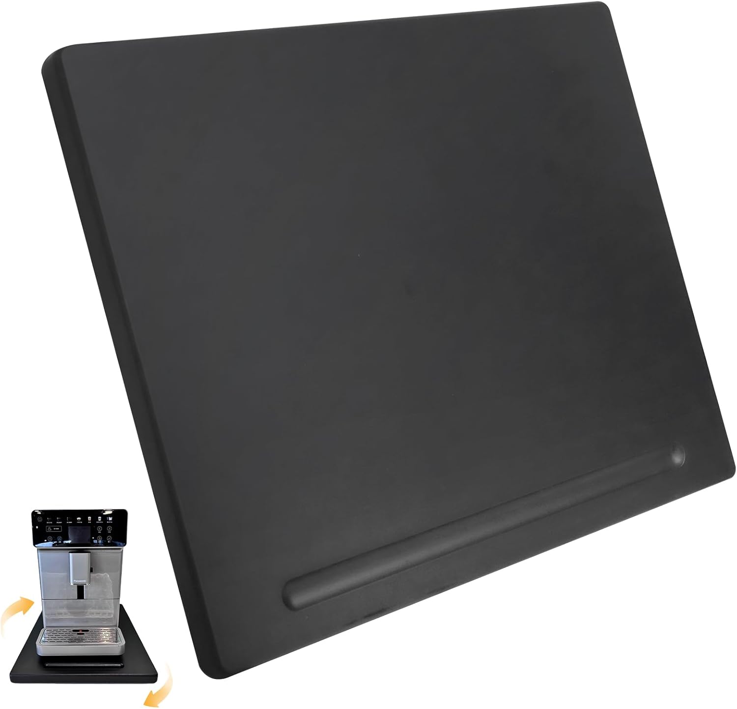 Wood Appliance Sliders with 360' Wheels, Sliding Tray for Coffee Maker & Heavy Kitchen Appliances,Countertop Appliance slider for Kitchen Appliance, Premium Wood Rolling Tray,No Assemble (Wide-Large)