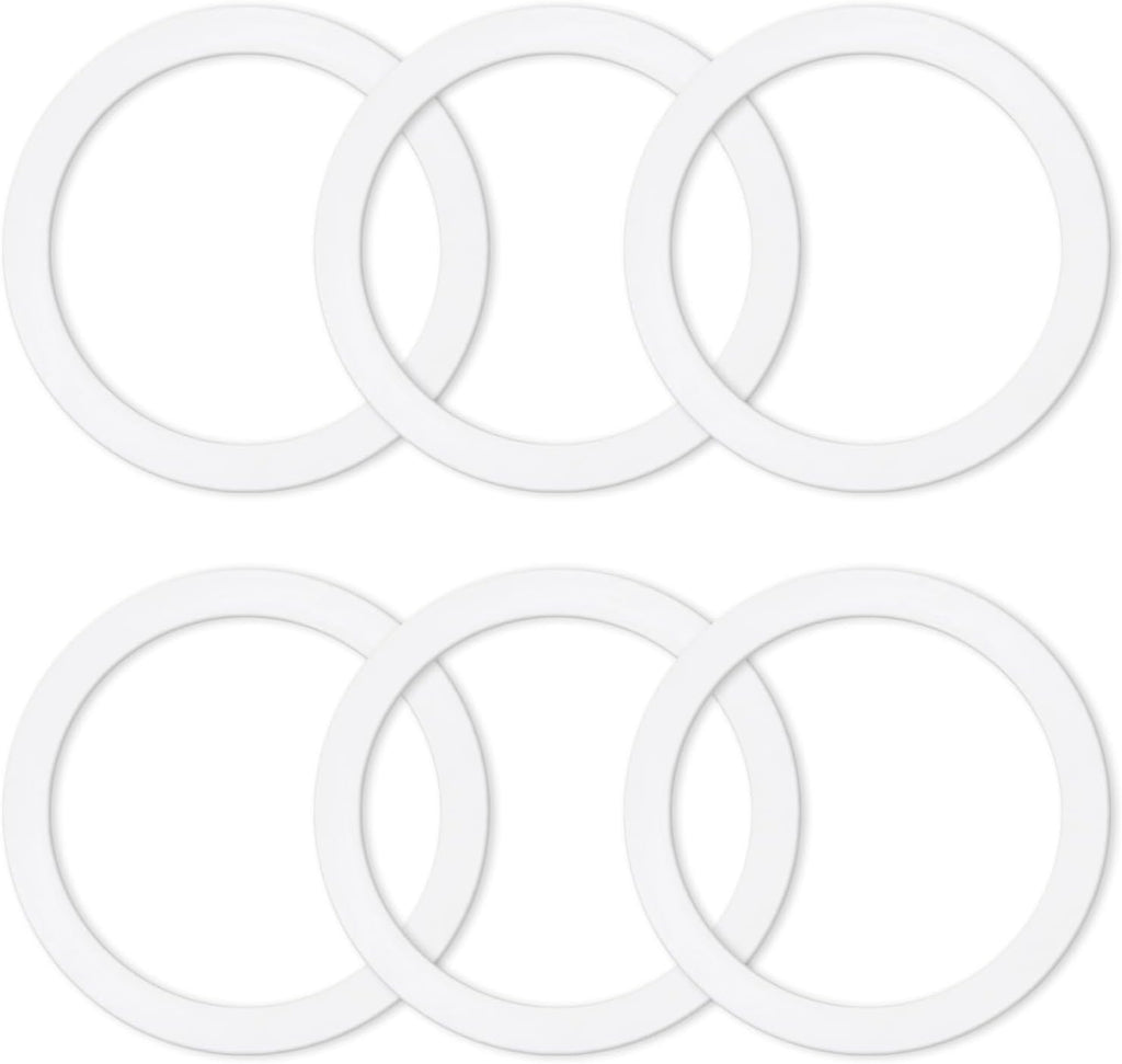 6 Pcs Gasket Seal Rings for Bialetti Moka Express Dama 9 Cups - Spare Food Grade Silicone Sealing Rings for Aluminium Stovetop Coffee Maker Pots