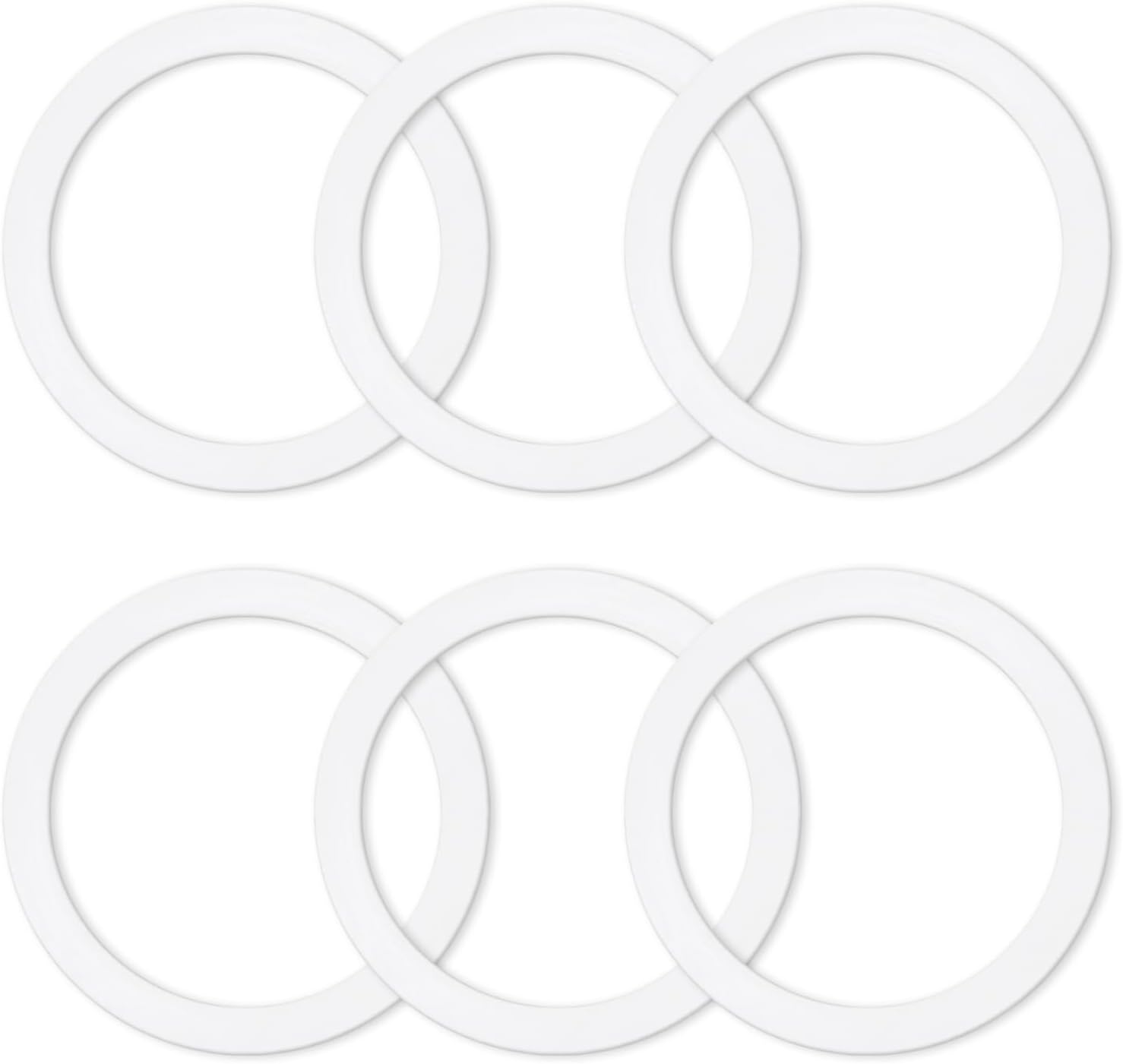 6 Pcs Gasket Seal Rings for Bialetti Moka Express Dama 9 Cups - Spare Food Grade Silicone Sealing Rings for Aluminium Stovetop Coffee Maker Pots