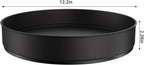 VAEHOLD Lazy Susan Stainless Steel Black Spice Rack Turntable for Pantry Cabinet - Decorative Trays Storage Containers Organizer for Kitchen Cabinet, Snacks, Bathroom (12 inches)