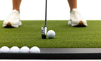 Premium Turf Indoor/Outdoor Golf Mat. Bonus Tray + 3 Tees