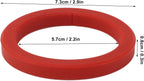 2PCS E61 Silicone Group Gasket, 8mm Group Kit Red Silicone Compatible withCoffee Machines Grouphead, Silicone Steam Grouphead Gasket Replacement