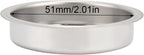 Coffee Machine Blind Filter,51mm Stainless Steel Coffee Machine Backflush Insert Blind Filter Coffee Handle Blind Bowl for Espresso Machine