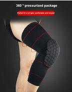 PISIQI Knee Pads Compression Pads Long Leg Sleeve Collision Avoidance Brace Protection Knee Sleeve for Basketball Football Volleyball Cycling (1 Pair)