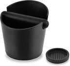 5-Inch Coffee Knock Box for Espresso Grounds Disposal with Extended Knocking Rod & Shock-Absorbent Non-Slip Base - Perfect for Home, Office, and Coffee Enthusiasts