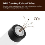 watchget Coffee Bean Storage Tubes Single Dose Coffee Bean Cellars 8 Pcs with One-way Exhaust Valve Sealed Airtight Coffee Bean Storage Jars with Hopper, Wooden Display Stand, A