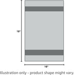 GOLD TEXTILES New Cotton Blend White Restaurant Bar Mops Kitchen Towels (60, Green Stripe)