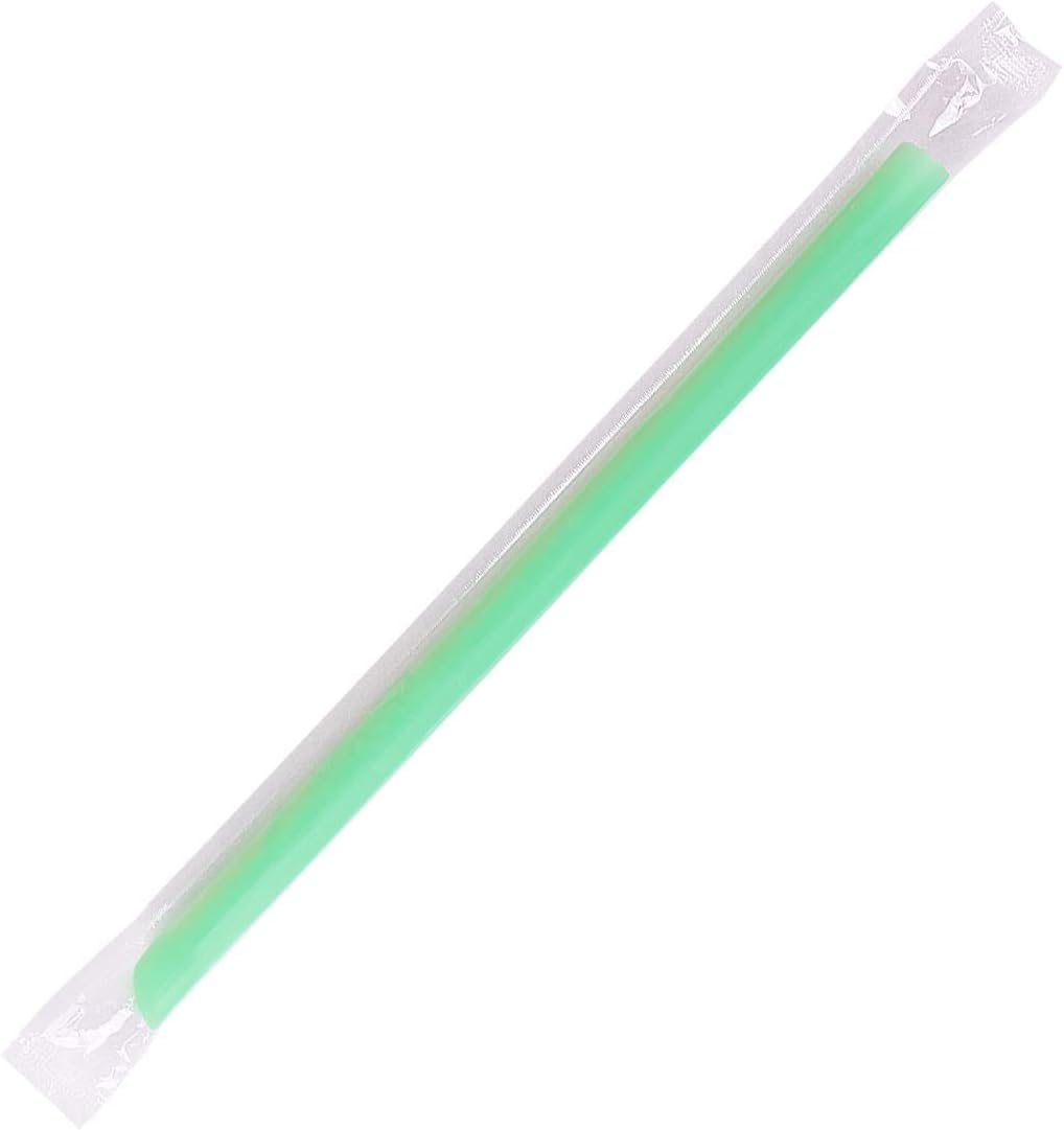 Karat [1,600 ct] 9" Boba Straws (10mm Diameter), Individually Wrapped, Assorted Solid Colors (C9060s)