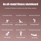 Slide Board with Shoe Cover Slimming Exercise Guide Slide Mat for Leg Pot Training Fitness and Athletic Training, Exercise Equipment for Low Impact Balance Training