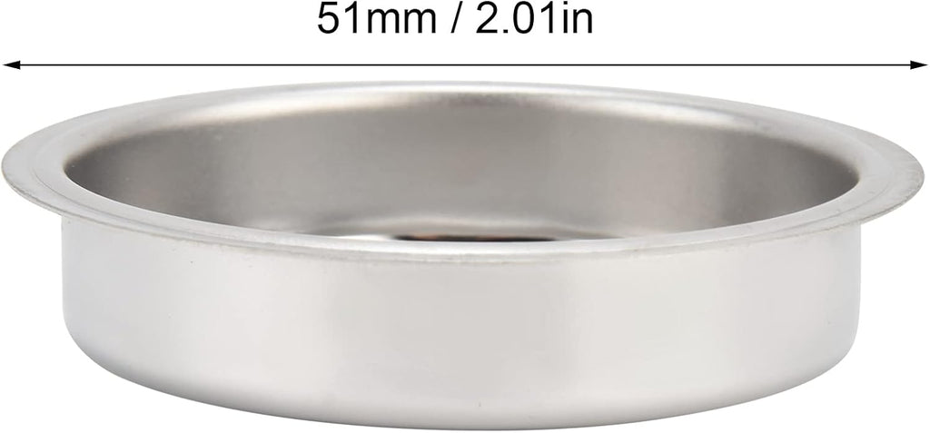 Blind Filter, 51Mm Coffee Machine Stainless Steel Backflush Insert Blind Filter for Espresso Coffee Machine