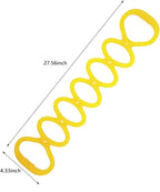 7 Ring Stretch Resistance Exercise Band, BetterJonny Workout Bands Yoga Stretching，Foot, Leg and Arm Exerciser for Home or Fitness Center Workout Walking Exercise