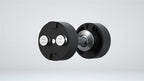 SNODE AD80 Drop Proof 80 lbs Adjustable Dumbbell Set -Adjustable Weights with Cast Iron Plates and Cradle, Knurled Handle, Fast Adjust, Compact Home Gym Equipment for Bench & Press