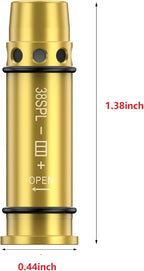 Laser Training Cartridge for .38SPL/.357mag/9mm and Laser Trainer Target for Dry Fire Training System Dry Fire Practice and Shooting Training