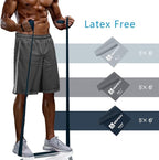Resistance Bands,Professional Long Non-Latex Elastic Stretch Bands,Exercise Bands for Physical Therapy, Yoga, Pilates, Rehab, at-Home or The Gym Workouts, Strength Training