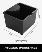 Espresso Knock Box, Accessories for Espresso Machine, Easy & Mess-Free Puck Disposal, Coffee & Espresso Grounds, Non-slip Base, Removable Silicone Pad, Holds 10 Double Shot Pucks