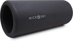MICRODRY Deluxe Fitness Foam Back Roller for Muscle Relief, Roller for Yoga, Stretching, Deep Tissue Firm Massage & Trigger Point Release, Exercise Workout at Home or Gym, 13x5.3", Dark Grey