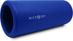 MICRODRY Deluxe Fitness Foam Back Roller for Muscle Relief, Roller for Yoga, Stretching, Deep Tissue Firm Massage & Trigger Point Release, Exercise Workout at Home or Gym, 13x5.3, Blue
