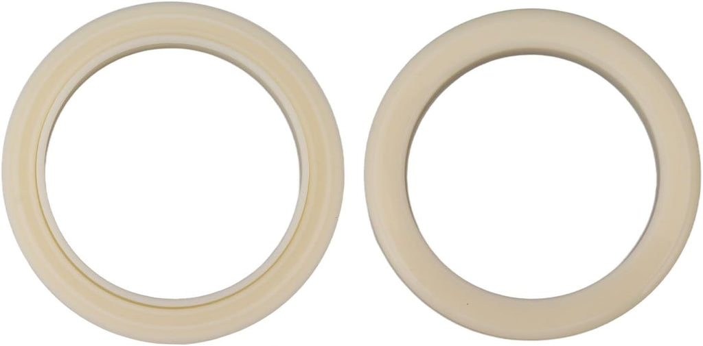 54mm Silicone Steam Ring, 2Pcs Group Head Gasket, Soft Coffee Machine Seal, 6.5cm Outer Diameter Flexible Gasket Replacement Part for 870 878 880 860 840 810 450 500, Beige
