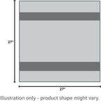 Organic Cotton Gray Tea Towels - 10 Pack, 27"x27", 100% Cotton Gray Flour Sack Towels for Kitchen and Baking Use - Durable, Absorbent and Customizable Gray Dish Towels (10 Pack Gray)