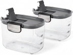 Progressive International ProKeeper+ Clear Plastic Airtight Food Baker's Kitchen Storage Organization Container Canister Set with Magnetic Accessories, 2- Piece Set (Specialty Sugar 1.5-Quart)