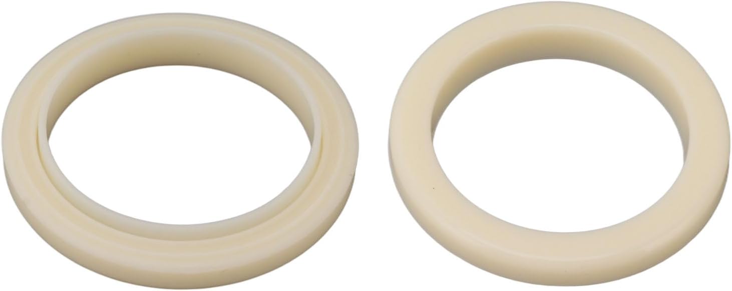 54mm Silicone Steam Ring, 2Pcs Group Head Gasket, Soft Coffee Machine Seal, 6.5cm Outer Diameter Flexible Gasket Replacement Part for 870 878 880 860 840 810 450 500, Beige