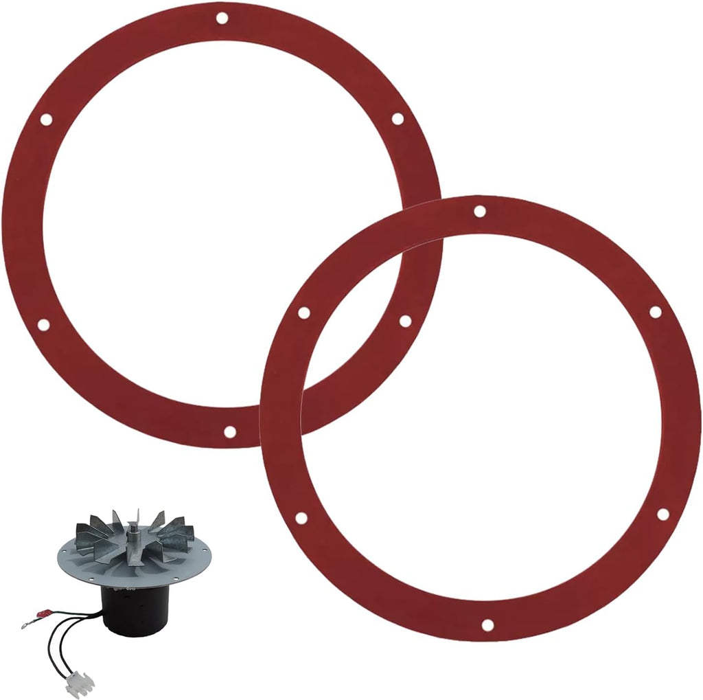 7-inch Silicone Gasket Replacement Whitfield Pellet Stove Profile 20/30 Combustion Exhaust Blower Motor Fit Part 61050041/12050011（2 Pack）