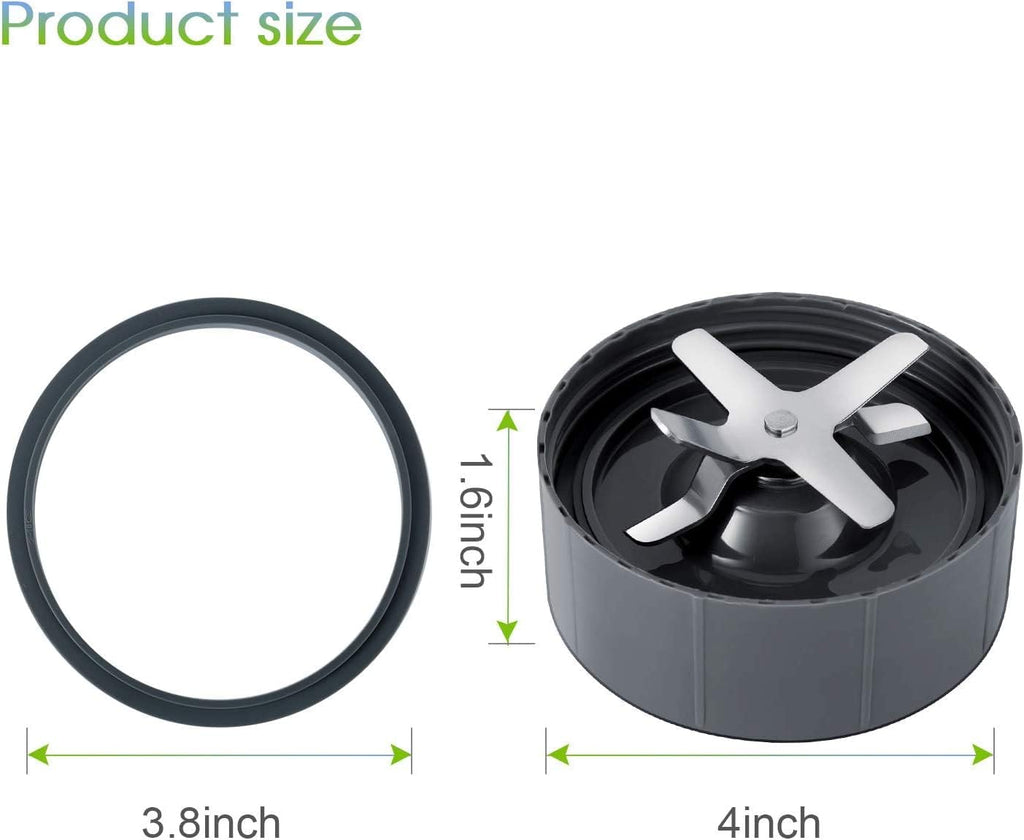 Pack of 6 Replacement Parts Gaskets with Lip Compatible with 900w NutriBullet Extractor Blender