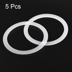 MECCANIXITY Gasket Seal Coffee Maker White Silicone Ring Replacement 72x88x2.5mm for 12-Cup Aluminium Coffee Pot, Pack of 5