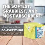 MW Pro Microfiber Cleaning Cloth | Yellow (12 Pack) | Size 16" x 16" | All Purpose Microfiber Towels - Clean, Dust, Polish, Scrub, Absorbent