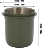 58mm Stainless Steel Dosing Cup, Espresso Coffee Powder Cup Crema Coffee Tool for Coffee Machine(#2)