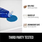 GORILLA GRIP Waterproof Silicone Under Sink Mat with Raised Lip for Kitchen and Bathroom, 46 x 22 in, Cabinet Shelf Liner Stay in Place Mats Dishwasher Safe Drawer Liner, Organizer Tray, White