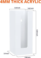 Richboom Acrylic Coffee Cup and Lid Storage Organizer Holder, 1 Compartment, White