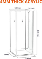 Richboom Acrylic Coffee Cup and Lid Storage Organizer Holder, 1 Compartment, Clear