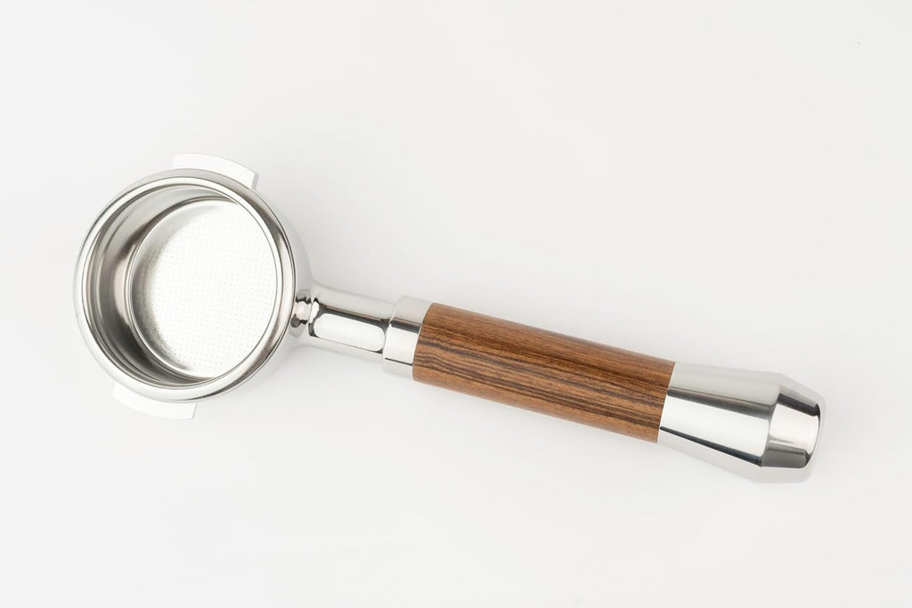 LILQ 58mm Bottomless Naked 2 Ears Portafilter Compatible with E61 Grouphead Machines– Includes 18–20g Basket (Barcino Fusion, 58mm For E61)