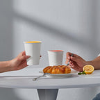 JOLLY PARTY 300 Pack 10 oz Disposable Paper Coffee Cup, Hot/Cold Beverage Drinking Cups for Water, White Paper Hot Coffee Cups