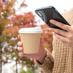 Restaurantware 8 Ounce Double Wall Disposable Coffee Cups, 25 Insulated Kraft Paper Tumblers Ripple Wall Design, Lids Available and Sold Separately, for Hot Drinks like Tea, Hot Chocolate