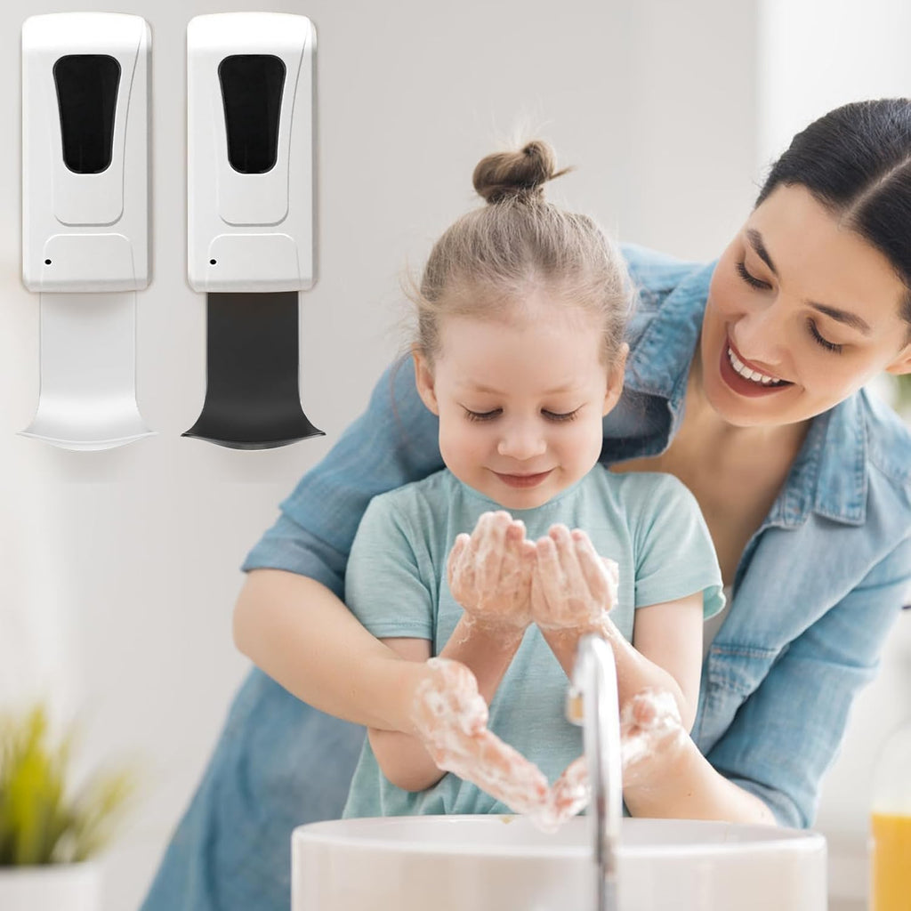Dispenser Drip Tray Wall Mount Soap Dispenser Bracket, Laundry Detergent Drip Catcher Prevent Dripping and Spraying, Easy to Clean(Black)
