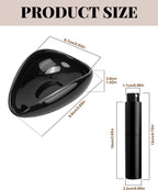 Ceramic Espresso Dosing Cup & 10ml Aluminum Glass Coffee Spray Bottle, Coffee Dosing Cup Precision RDT Kit for Baristas & Home Brewing, Black